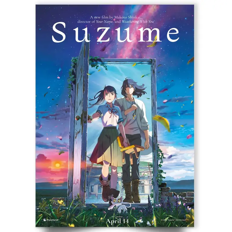 Poster film anime romantis sekolah Poster film anime