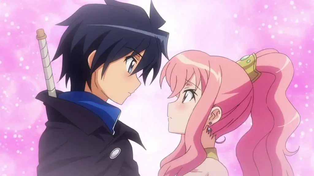 Ending Bahagia yang Mengharukan Adegan bahagia di akhir film anime, menggambarkan akhir yang membahagiakan