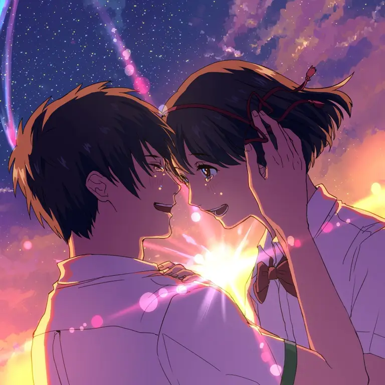 Potret keindahan cinta dalam anime Adegan romantis anime