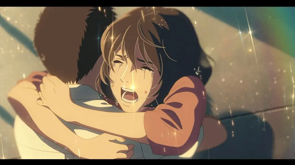 Potongan adegan romantis dalam film anime Adegan romantis dari film anime