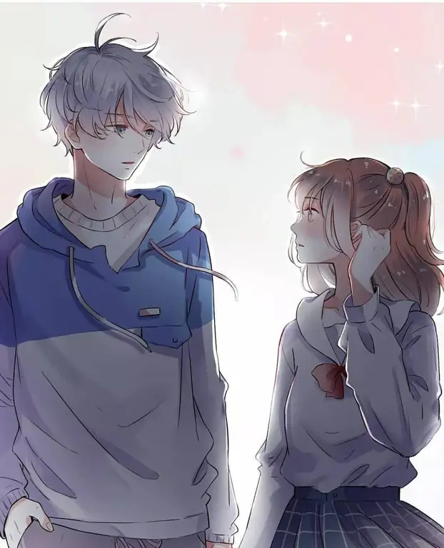 Pasangan anime romantis yang sedih Pasangan anime romantis yang sedih