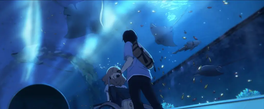Gambar diam dari film anime Josee, the Tiger, and the Fish.