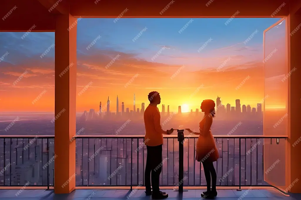 Adegan romantis dari anime Pasangan anime dalam adegan romantis
