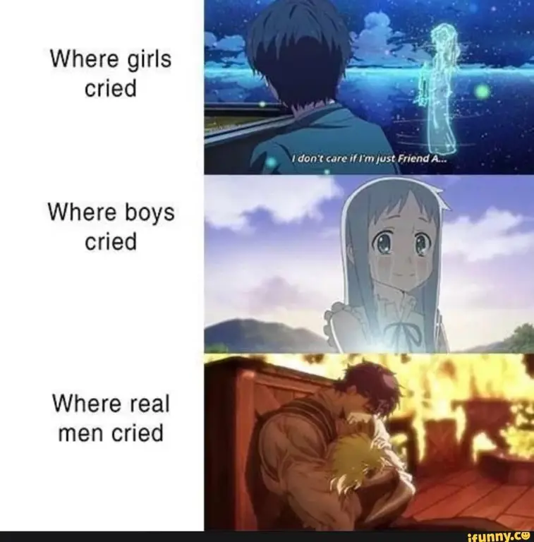 Ekspresi Kesedihan yang Mengesankan Gambar karakter anime yang menangis