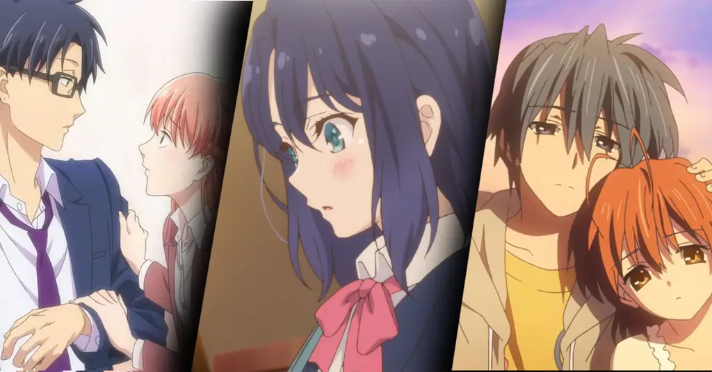 Kisah Cinta dalam Anime Romantis Adegan romantis dari film anime
