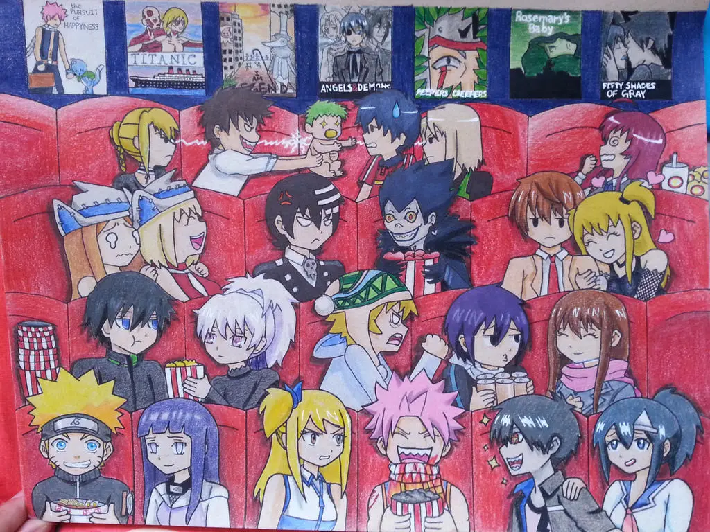 Suasana Menikmati Film Anime Gambar suasana menonton film anime yang nyaman