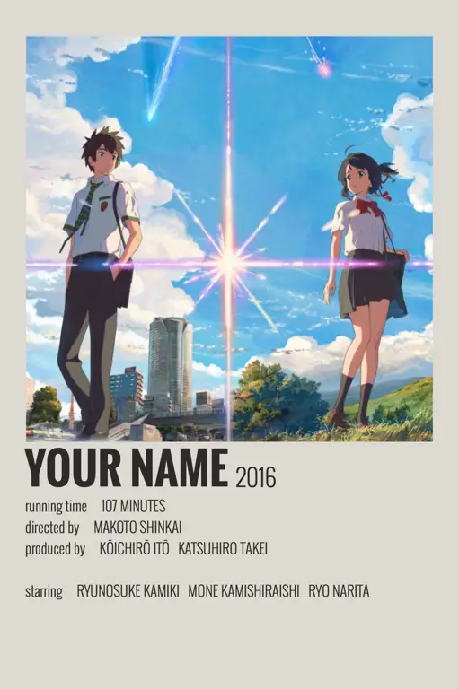 Poster film anime Your Name.