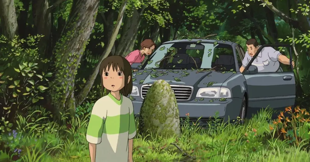 Adegan dari film Spirited Away.