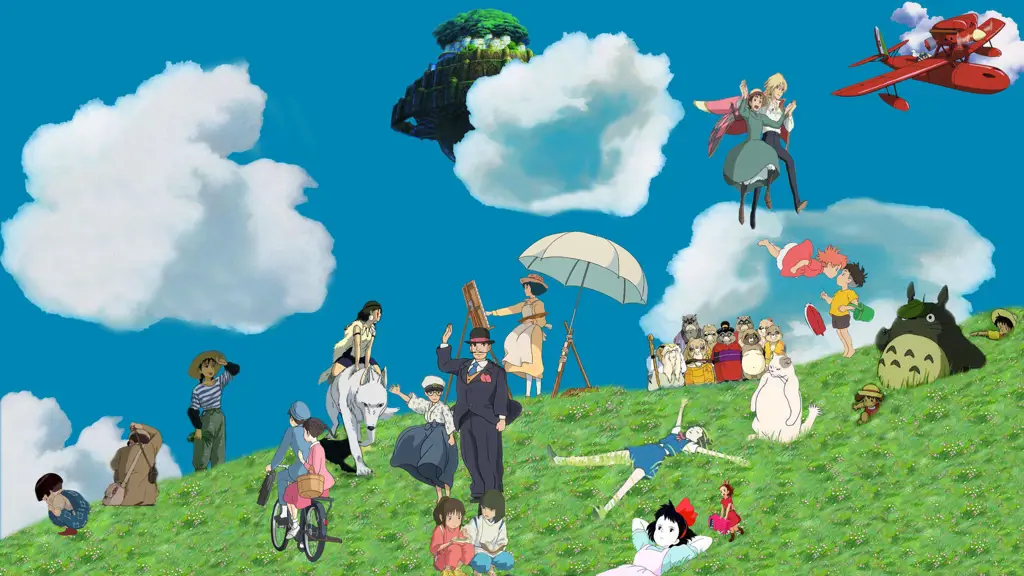 Animasi Studio Ghibli yang memukau Gambar animasi Studio Ghibli