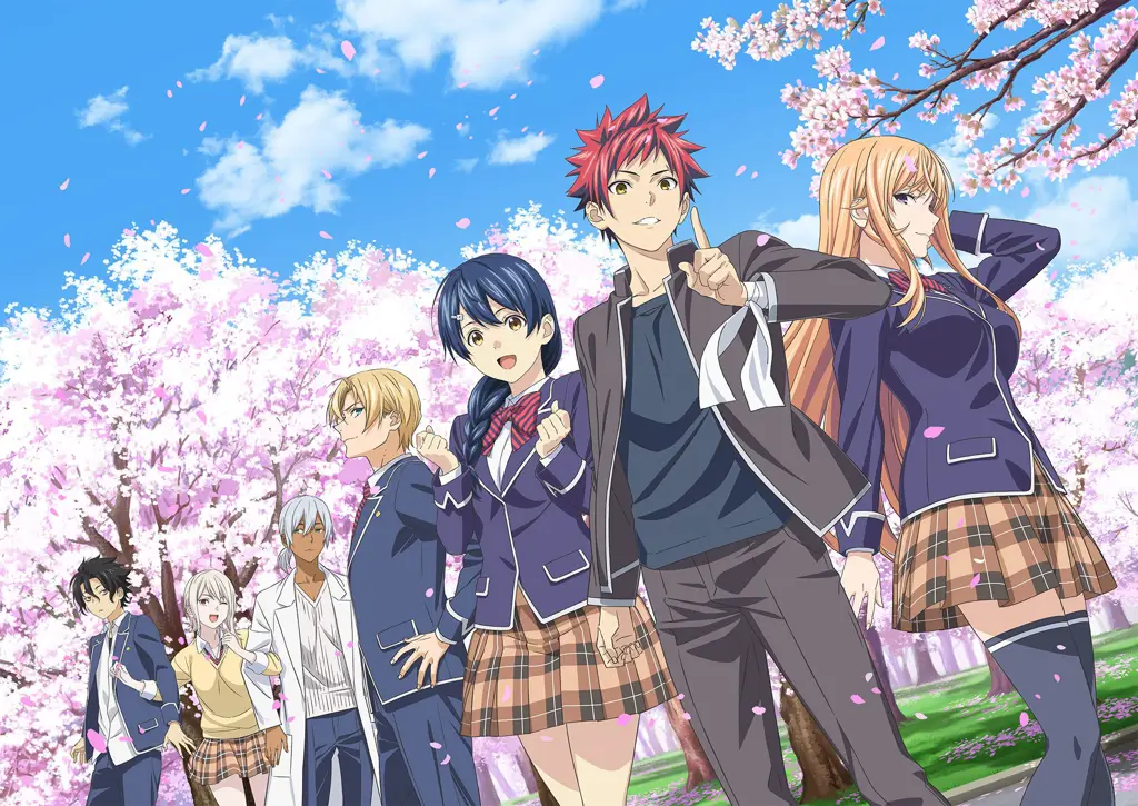 Seni Anime School Ecchi yang Menarik Gambar ilustrasi seni anime dengan tema sekolah dan sedikit ecchi