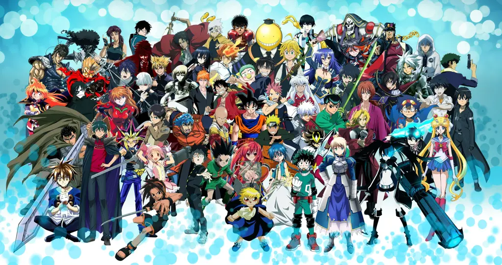 Karakter Anime di Dunia Paralel Gambar karakter anime di berbagai dunia