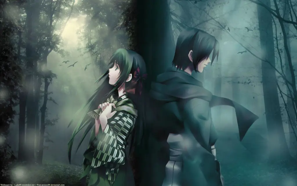 Momen sedih dalam anime romantis Pasangan anime yang sedang sedih