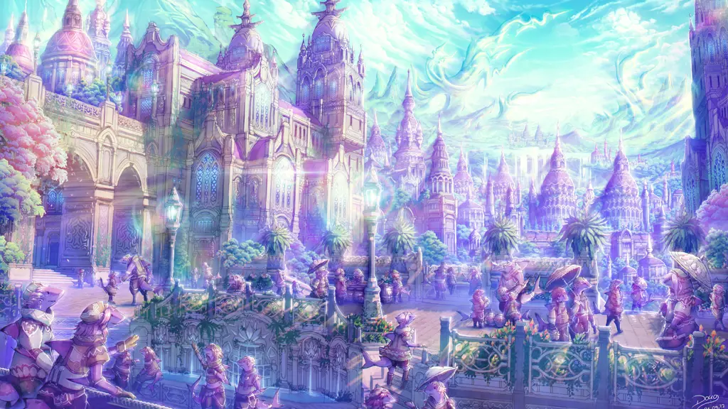 Dunia fantasi yang memukau dalam film anime Pemandangan alam magis di film anime