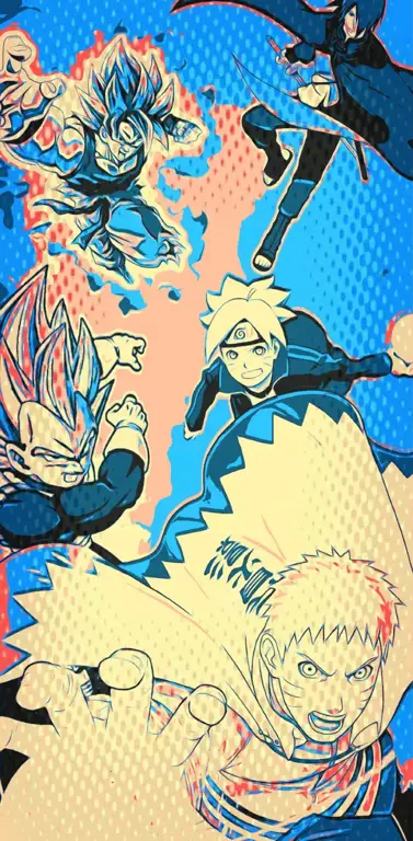 Ilustrasi pemandangan alam semesta paralel Pemandangan alam semesta paralel dalam gaya anime