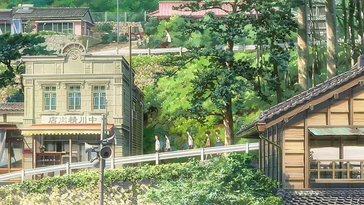 Adegan romantis dari film Your Name.