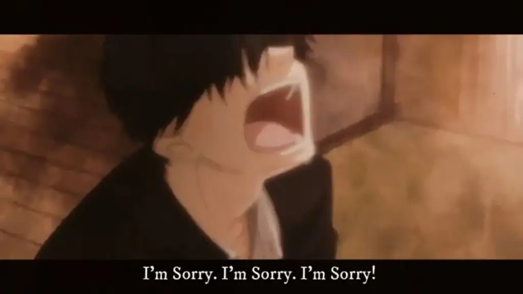 Momen haru biru dalam anime Adegan sedih dalam anime