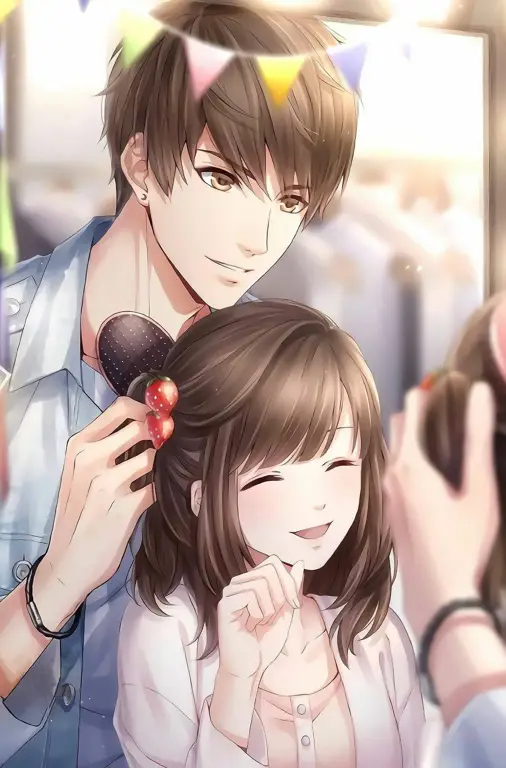 Kebahagiaan pasangan anime Pasangan anime yang bahagia