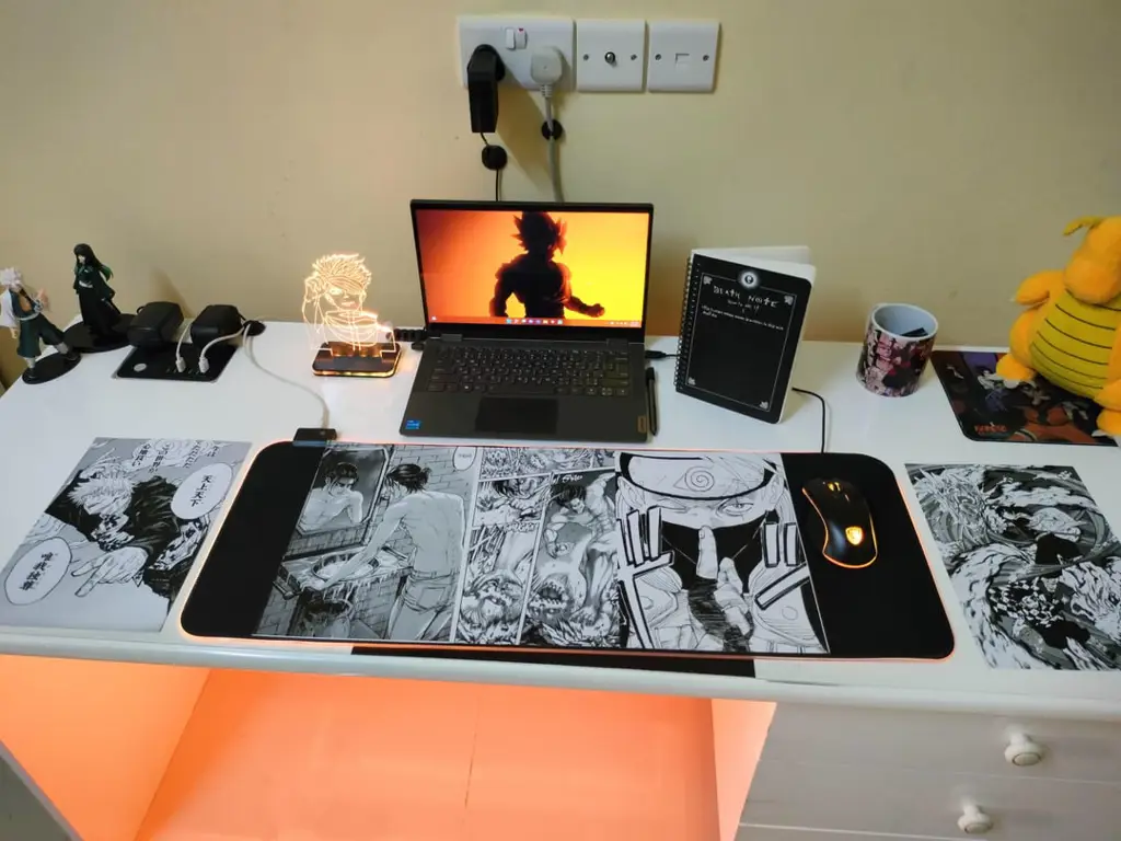 Suasana Menonton Anime yang Nyaman Gambar pengaturan menonton anime yang nyaman