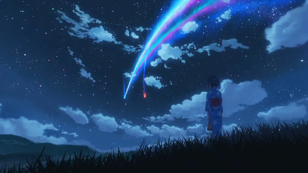 Suasana nyaman menonton anime Malam nonton film anime