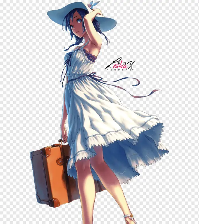 Anime dengan Karakter Lucu dan Menarik Gambar gadis-gadis anime yang lucu di musim panas