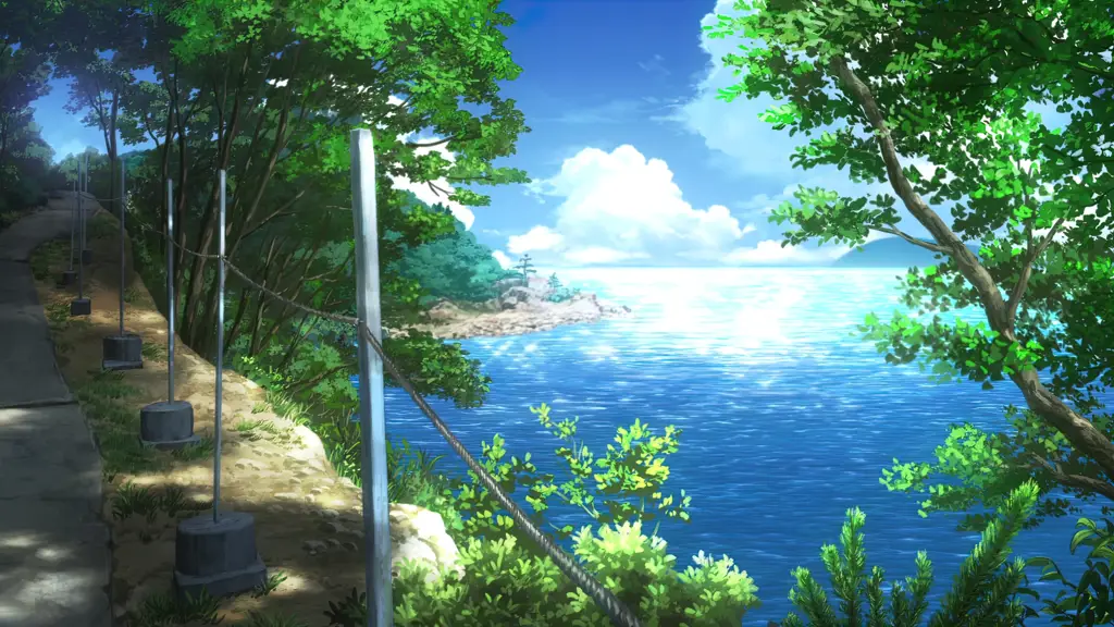 Suasana liburan musim panas dalam anime Pemandangan liburan musim panas anime
