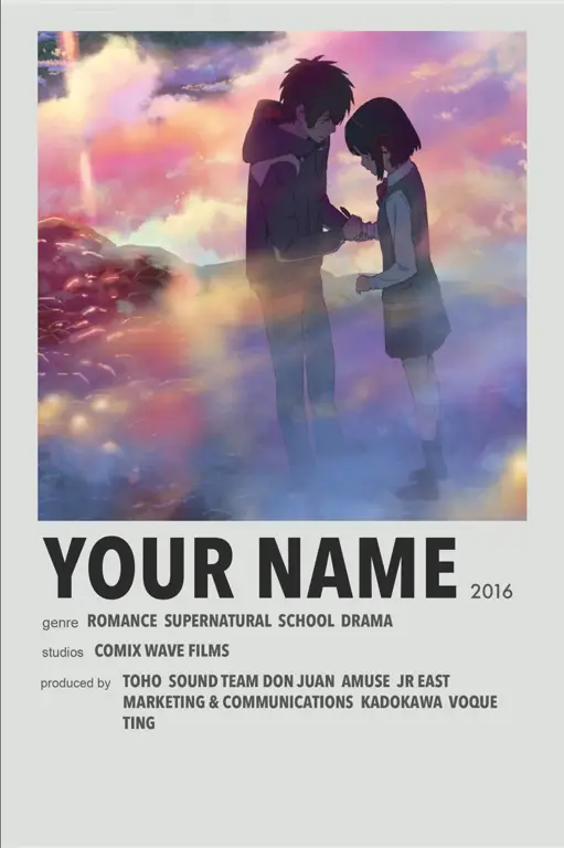 Poster film Your Name.