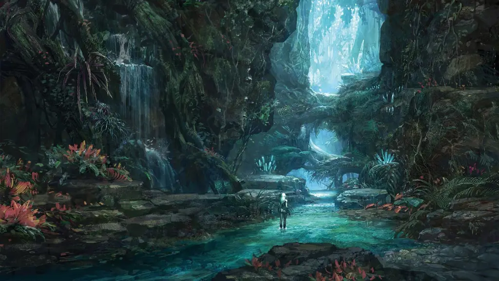 Dunia Fantasi dalam Anime Pemandangan dunia fantasi yang indah dalam anime