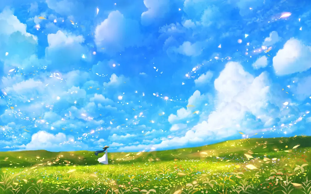 Suasana Musim Panas dalam Anime Gambar pemandangan musim panas anime