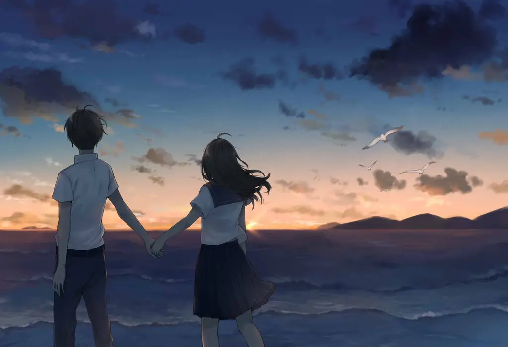 Pemandangan indah yang mendukung kisah cinta dalam anime Pemandangan Anime Romantis