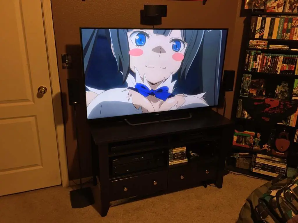 Suasana Menonton Anime yang Nyaman Gambar pengaturan menonton anime yang nyaman