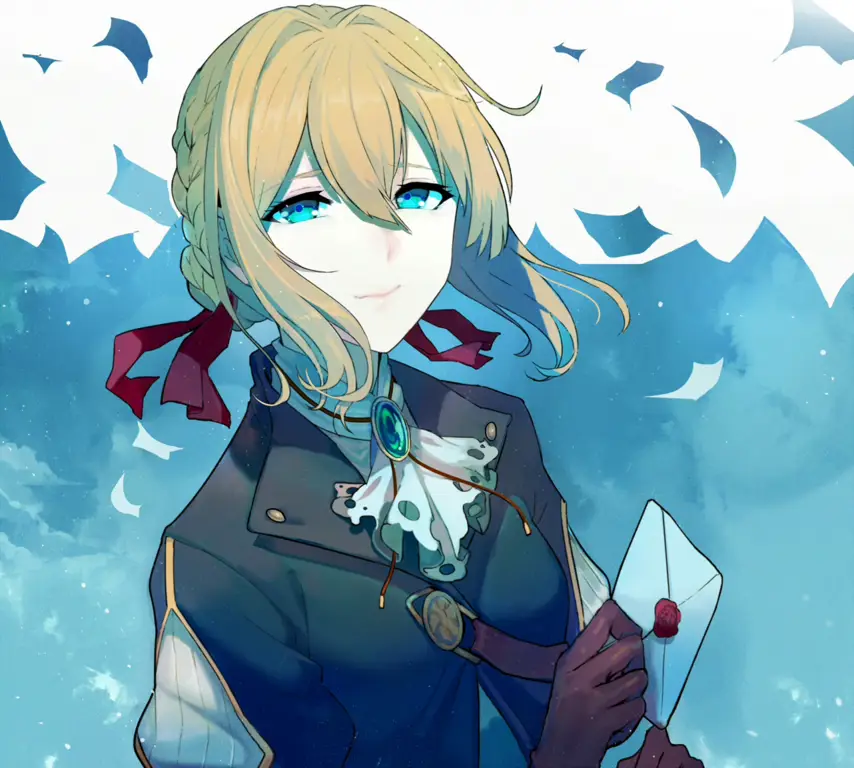 Violet Evergarden: Kekuatan Emosional Gambar Violet Evergarden, seorang gadis yang belajar tentang emosi