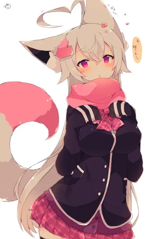 Neko Girl Anime Lucu dan Menggemaskan Gambar neko girl anime yang lucu dan menggemaskan
