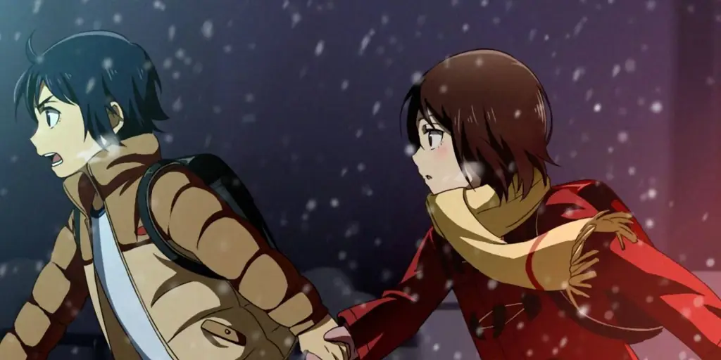 Suasana Misteri dalam Anime Karakter anime dalam situasi menegangkan
