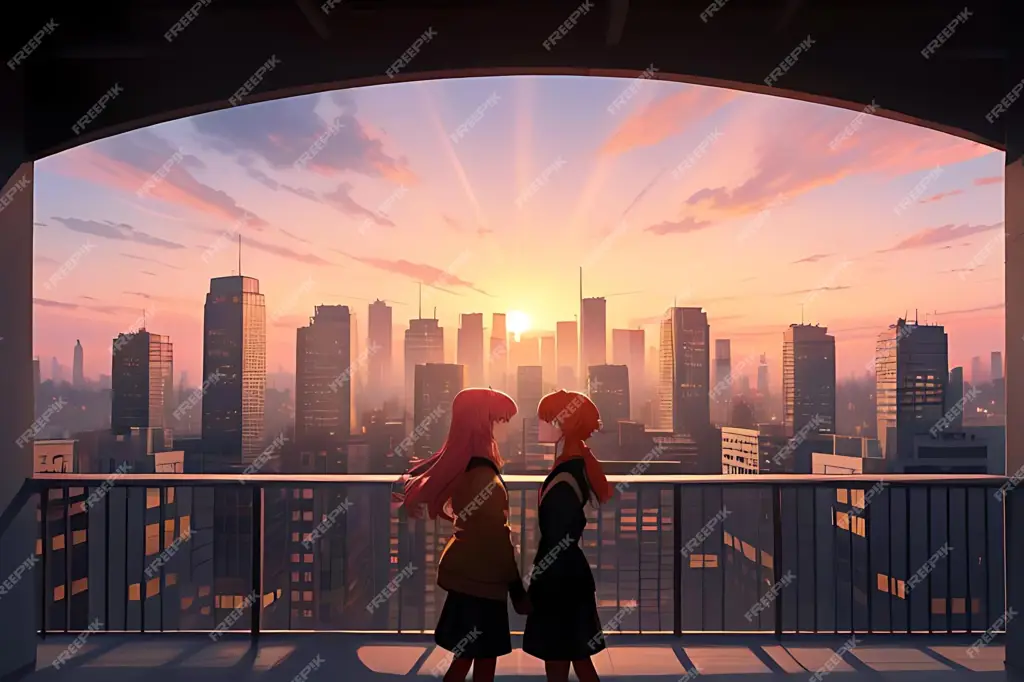 Gabungan Romantis dan Misteri Adegan romantis anime dengan elemen misteri