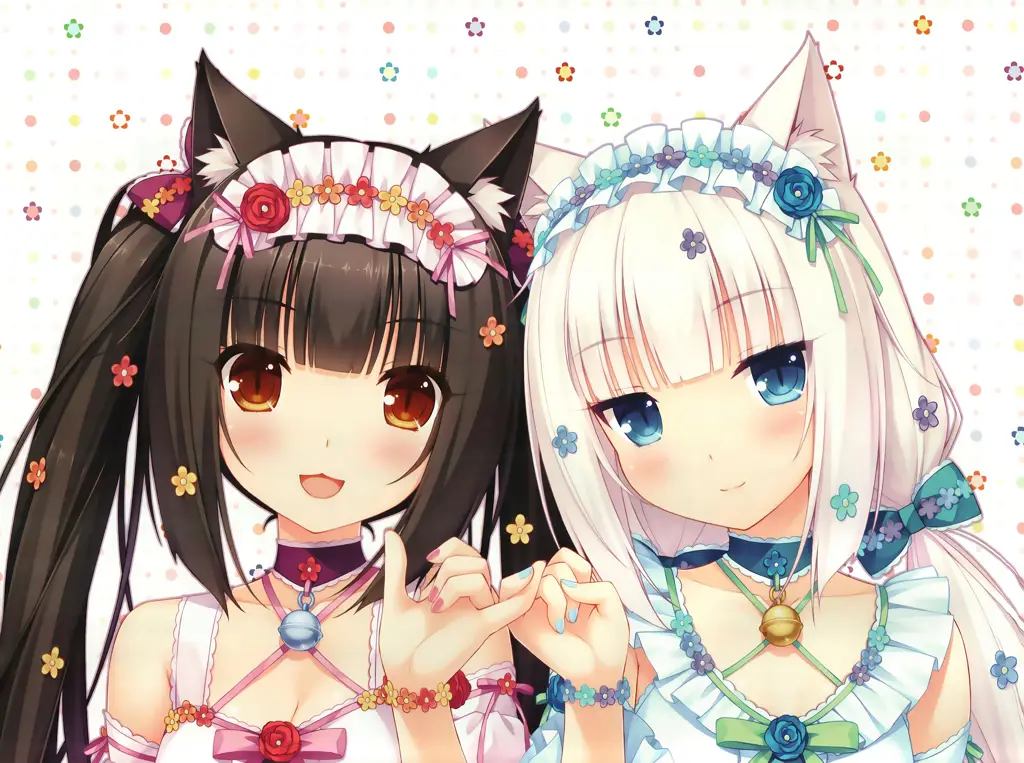 Menikmati Anime Neko Girl Gambar seseorang sedang menonton anime neko girl