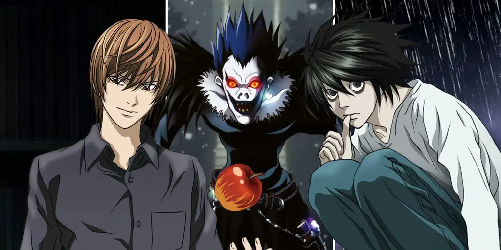 Adegan menegangkan dari anime Death Note Adegan menegangkan dari anime Death Note