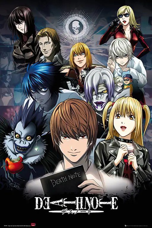 Anime Death Note: Permainan Kucing dan Tikus Ilustrasi anime Death Note