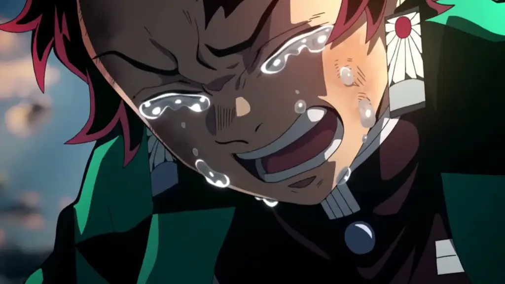Ekspresi wajah karakter anime dalam situasi menegangkan Karakter anime dalam adegan dramatis
