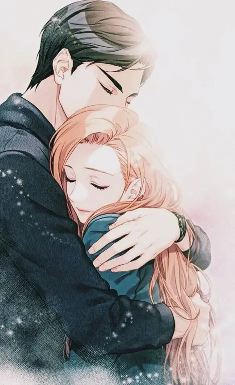 Akhir Bahagia dalam Anime Netorare Gambar pasangan anime yang bahagia, menggambarkan akhir yang bahagia dalam anime netorare.
