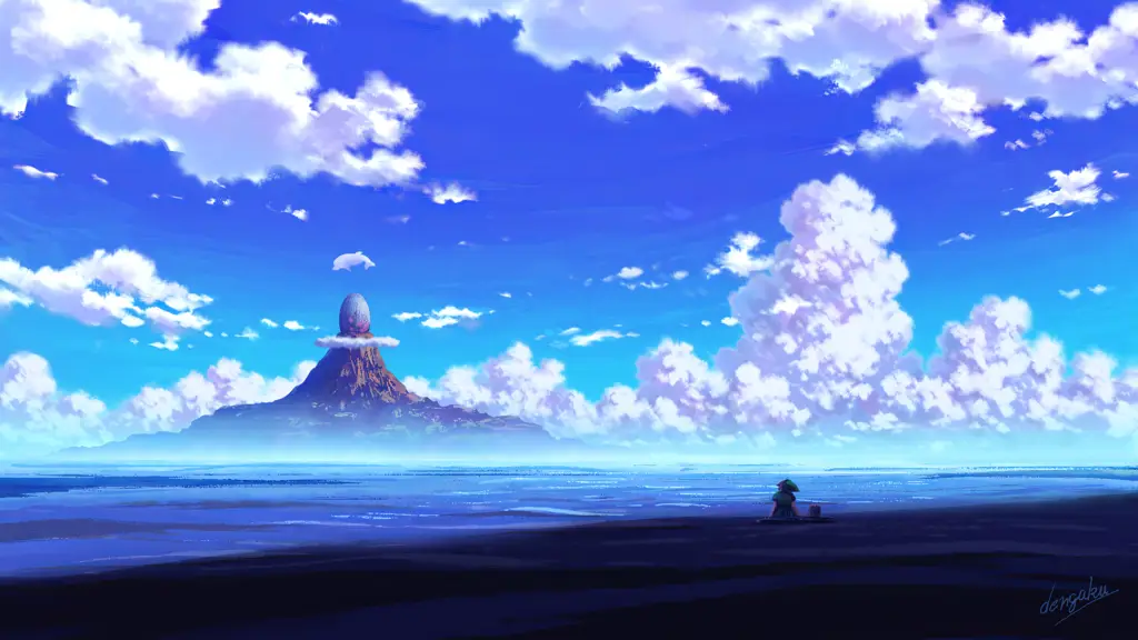 Pemandangan Anime Gambar pemandangan anime yang indah