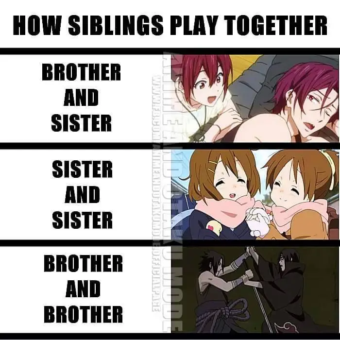 Persaudaraan dalam Anime Gambar dua bersaudara anime sedang bermain game, menggambarkan hubungan Sora dan Shiro