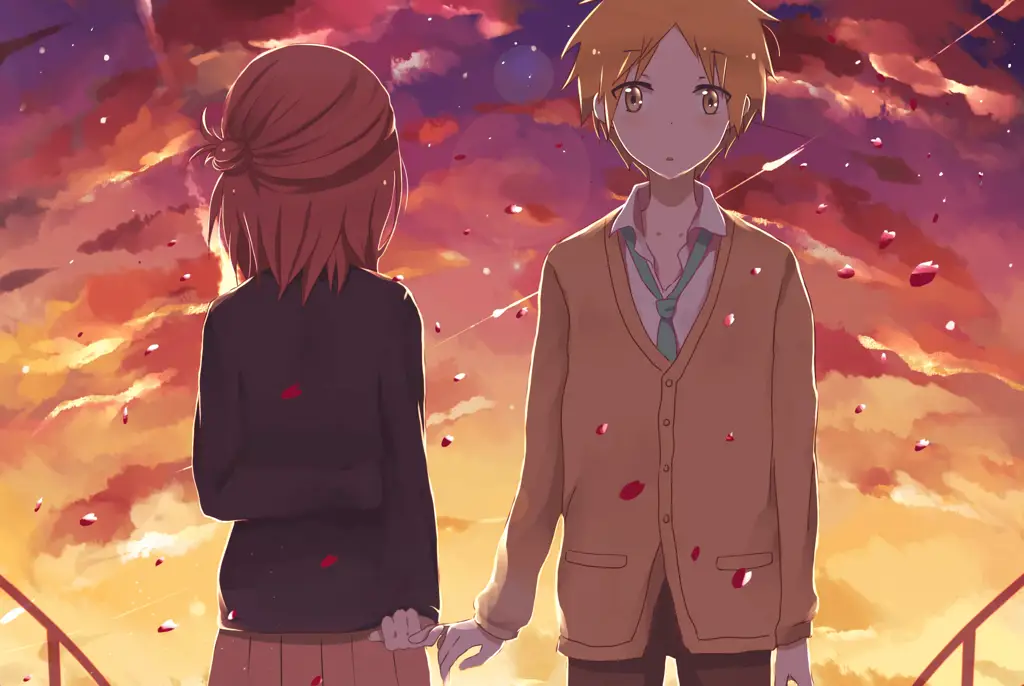 Persahabatan yang Hangat Gambar adegan persahabatan dalam anime