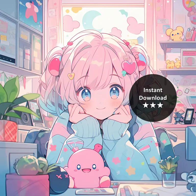 Anime Slice of Life yang Menenangkan Gambar gadis anime yang lucu dan menggemaskan