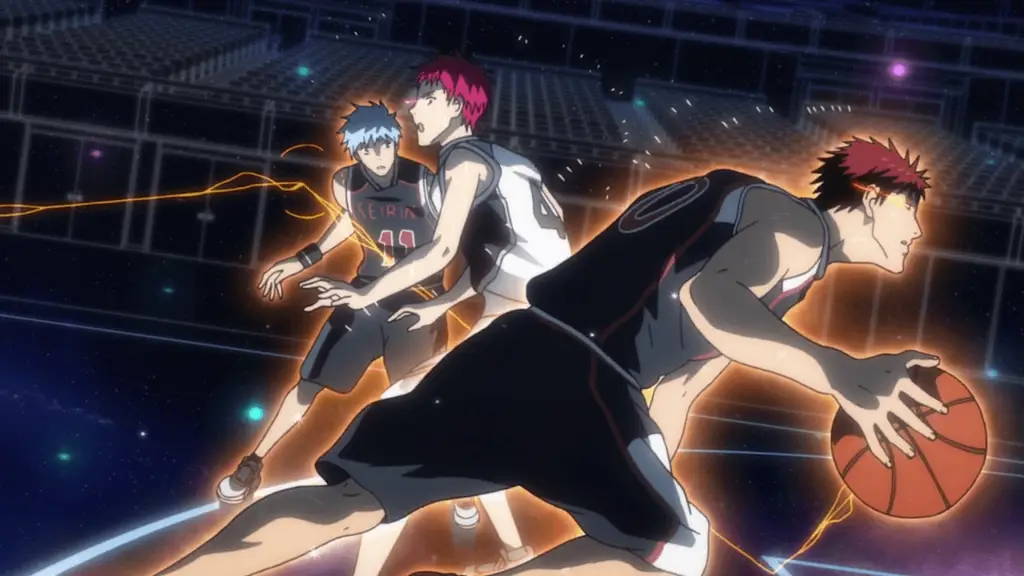 Pertandingan Basket yang Menegangkan Adegan pertandingan basket di anime