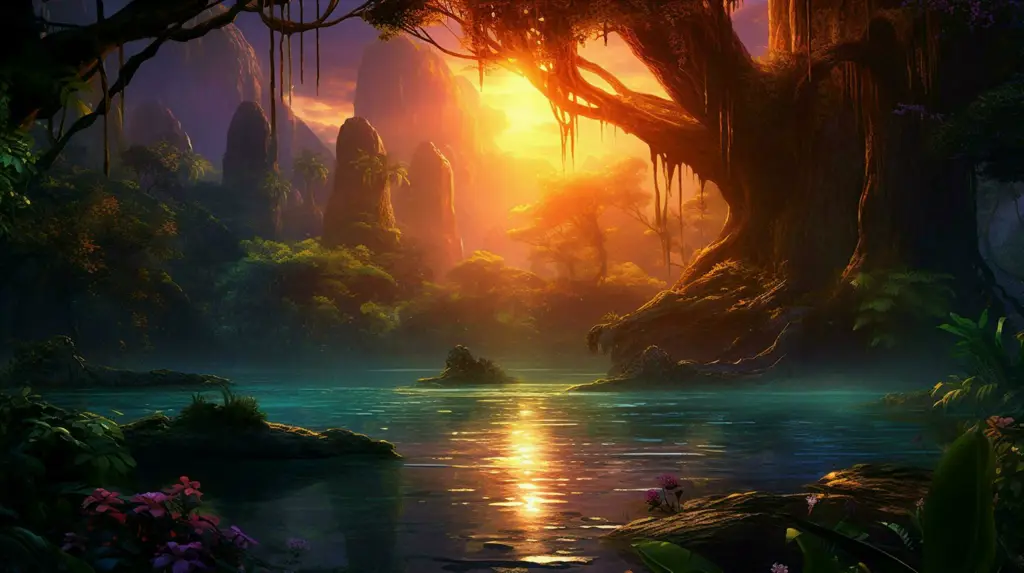 Pemandangan Dunia Fantasi dalam Anime Pemandangan Anime Fantasi