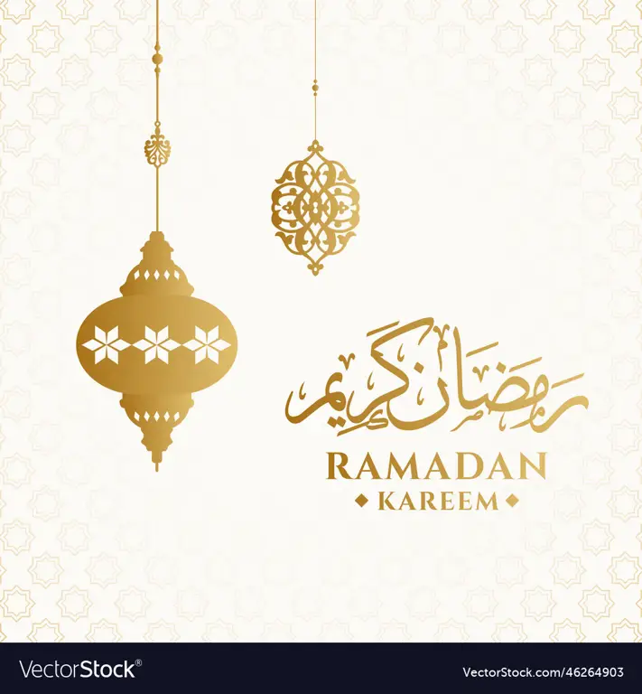 Selamat Menikmati Puasa dan Anime Kartu ucapan selamat Ramadhan Kareem