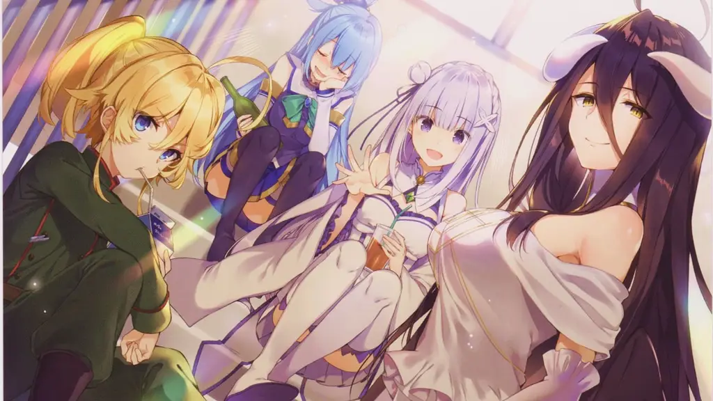 Rekomendasi Anime Ecchi Gambar poster berbagai anime ecchi
