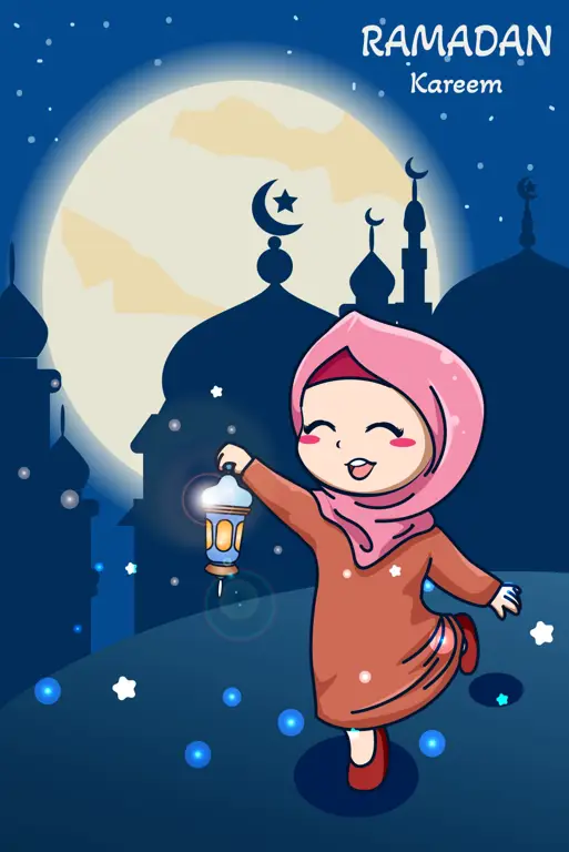 Suasana Ramadhan dalam Anime Adegan Anime suasana Ramadhan Kareem