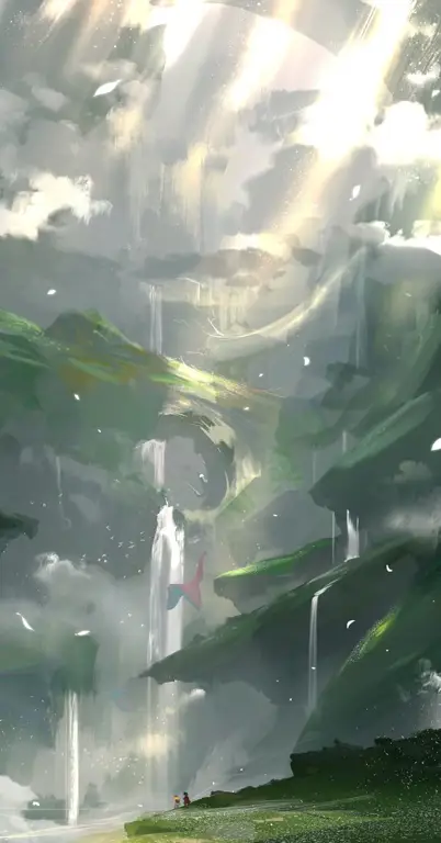 Pemandangan indah dari dunia bawah tanah Made in Abyss