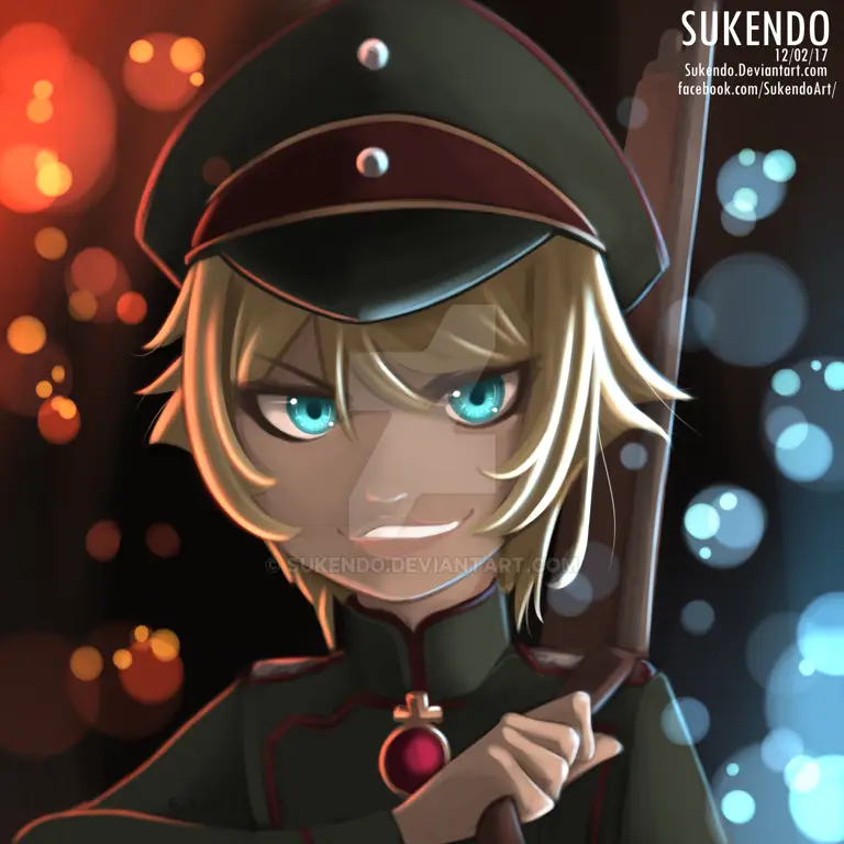 Potret Tanya Degurechaff dari anime Youjo Senki